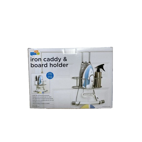 Silver Iron Caddy and Iron Board Holder - Hangs - Heat resistant, Brand New - Picture 4 of 9